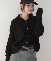 襟付きニット」に該当するブラック/黒色系のファッション通販 - ZOZOTOWN