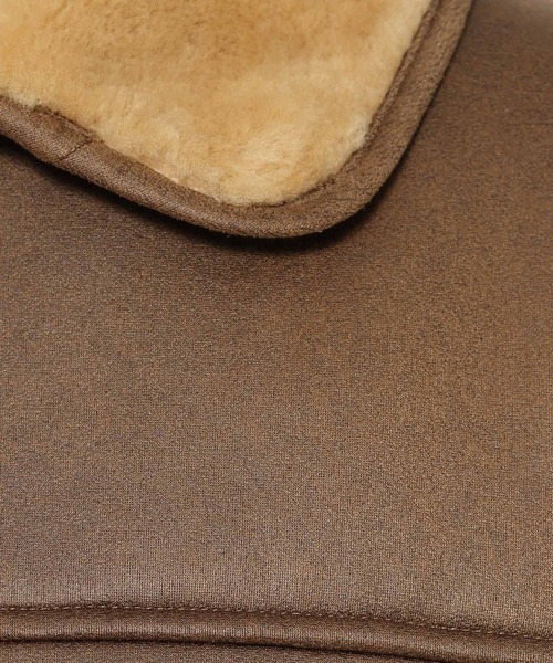 mysty woman（ミスティウーマン）の「ファーボンディングボマーブルゾン 600535（ブルゾン・レディース・ブラウン/ブラック・FREE）」の13枚目の写真