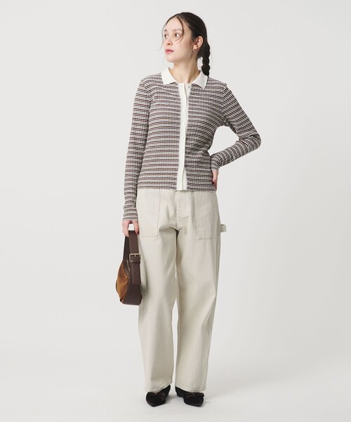 BEAUTY&YOUTH UNITED ARROWS（ビューティーアンドユースユナイテッドアローズ）の「コットン タックリブ カーディガン（カーディガン/ボレロ・レディース・ワイン/ネイビー/その他1・FREE）」の12枚目の写真