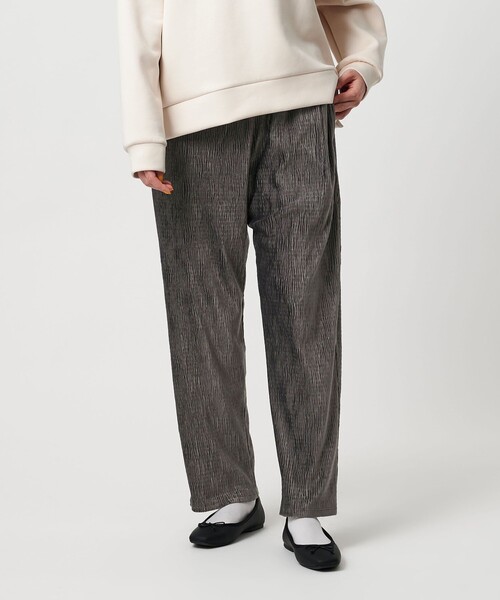 A DAY IN THE LIFE UNITED ARROWS(アデイインザライフユナイテッドアローズ)の「クリンクル ベロア イージーパンツ <A DAY IN THE LIFE>(その他パンツ・レディース・オフホワイト/モカ/ダークグレー・M/S)」の6枚目の写真