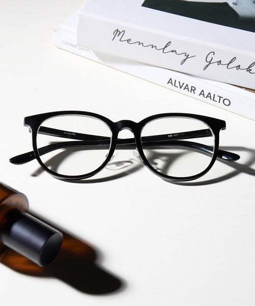 NOEYEDIA（ノーアイディア）の「【NOEYEDIA】クリアレンズ ウェリントン メガネ NE-457（メガネ・レディース・ブラック/ブラウン・FREE）」の2枚目の写真