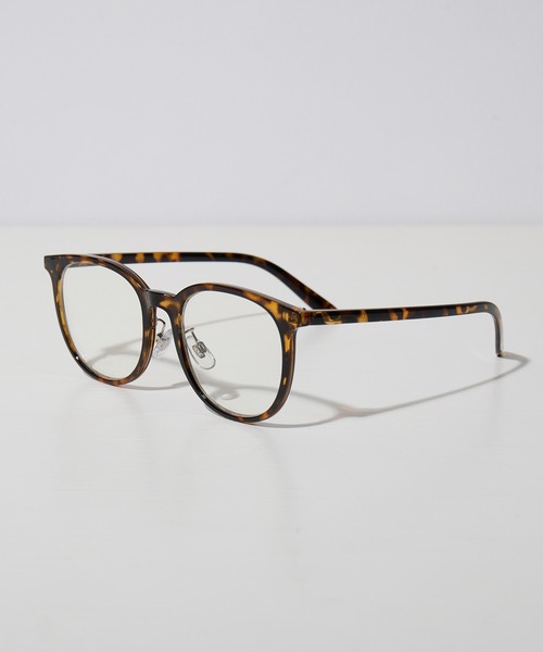 NOEYEDIA（ノーアイディア）の「【NOEYEDIA】クリアレンズ ウェリントン メガネ NE-457（メガネ・レディース・ブラック/ブラウン・FREE）」の4枚目の写真