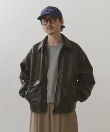 Lui's | NATURAL TAN SHEEP LEATHER /本革レザーブルゾン(ブルゾン)