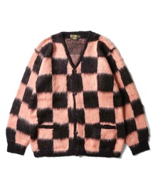 UNIVERD72 モヘアタッチカーディガン(CHECKERD FLAG)