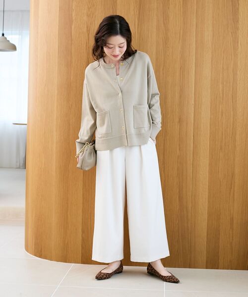 le.coeur blanc（ルクールブラン）の「リングボタンクルーカーディガン