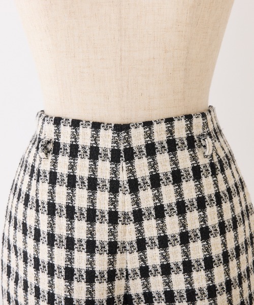 one after another NICE CLAUP（ワンアフターアナザーナイスクラップ）の「ベルト付きショートパンツ（その他パンツ・レディース・チャコールグレー/ブラック/ホワイト×ブラック/ホワイト・FREE）」の11枚目の写真