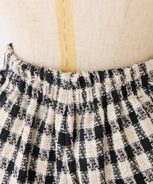 one after another NICE CLAUP（ワンアフターアナザーナイスクラップ）の「ベルト付きショートパンツ（その他パンツ・レディース・チャコールグレー/ブラック/ホワイト×ブラック/ホワイト・FREE）」の10枚目の写真