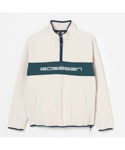 ROSASEN(ロサーセン)の「【Rosasen/GOLF】ウォームシールドフリース ハーフジップ切替プルオーバー(その他トップス・レディース・グリーン/アイボリー・L/M)」の5枚目の写真