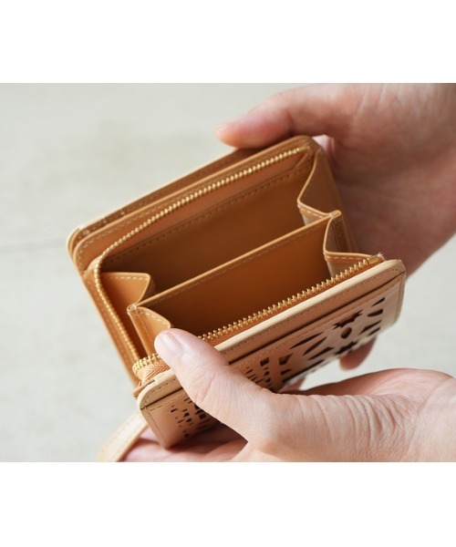 新品　genten 二つ折財布　ピーチベージュ フレスコ 二つ折り財布｜商品一覧 | 革財布、バッグのgenten(ゲンテン