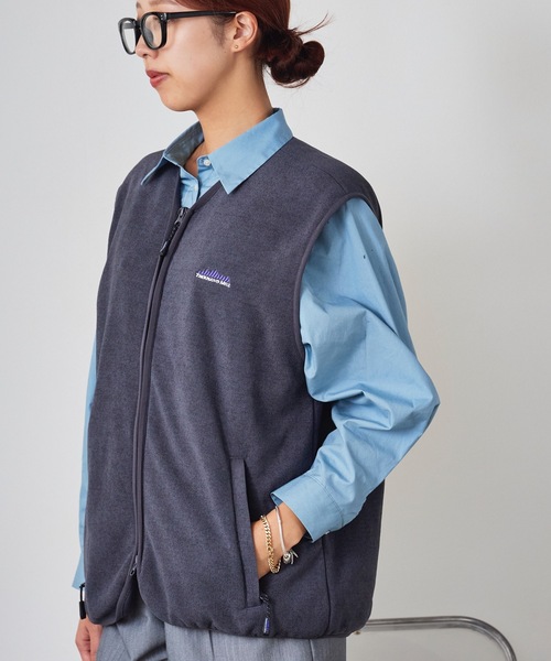セール】THOUSAND MILE/サウザンドマイル KNIT FREECE ZIP VEST ダブル