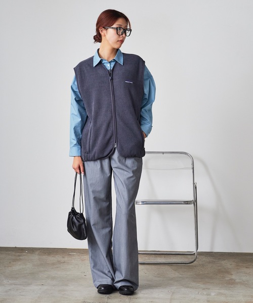 THOUSAND MILE/サウザンドマイル KNIT FREECE ZIP VEST ダブルジップ