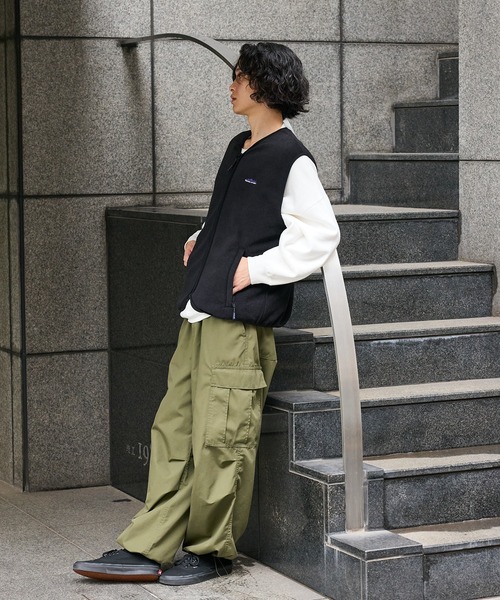 THOUSAND MILE(サウザンドマイル)の「THOUSAND MILE/サウザンドマイル KNIT FREECE ZIP VEST ダブルジップ ニットベスト(ベスト・メンズ・サンドベージュ/チャコール/ブラック・XS/L/M/XL)」の21枚目の写真