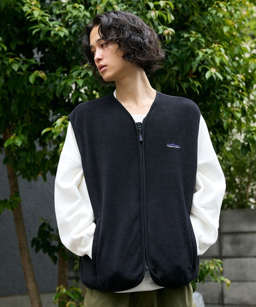 最終値下げTHOUSAND MILE×URBAN RESEARCH ジップベスト セール】THOUSAND MILE/サウザンドマイル KNIT FREECE ZIP VEST ダブル