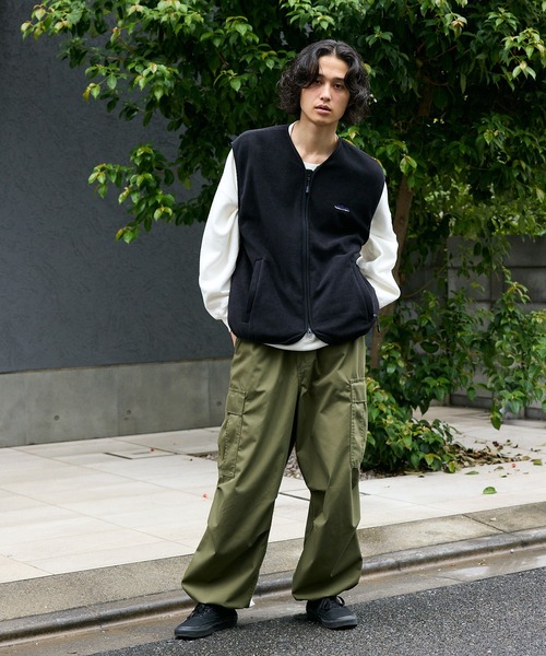 THOUSAND MILE(サウザンドマイル)の「THOUSAND MILE/サウザンドマイル KNIT FREECE ZIP VEST ダブルジップ ニットベスト(ベスト・メンズ・サンドベージュ/チャコール/ブラック・XS/L/M/XL)」の17枚目の写真