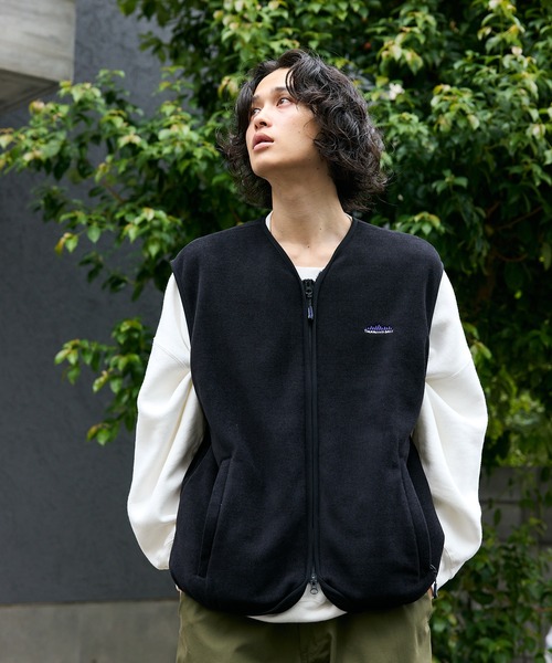 THOUSAND MILE/サウザンドマイル KNIT FREECE ZIP VEST ダブルジップ