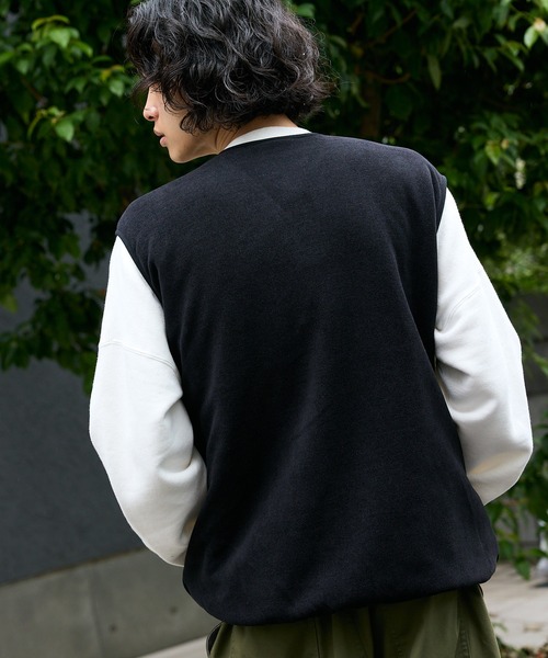 THOUSAND MILE/サウザンドマイル KNIT FREECE ZIP VEST ダブルジップ