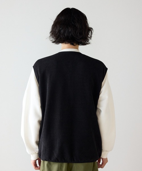 THOUSAND MILE/サウザンドマイル KNIT FREECE ZIP VEST ダブルジップ