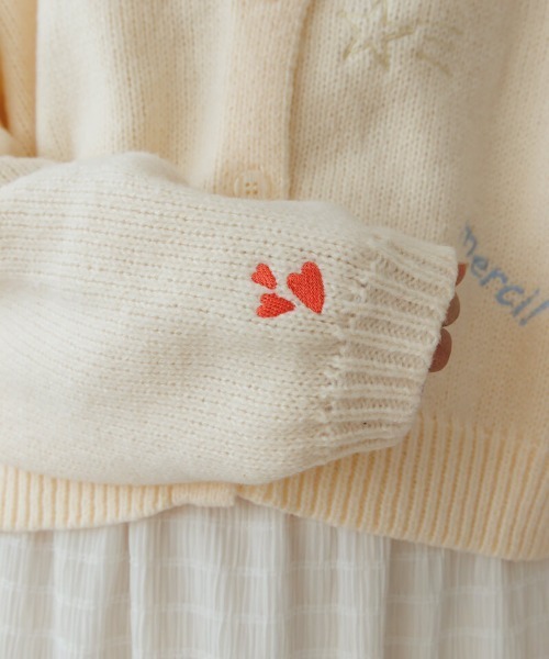 flower(フラワー)の「ファニーグラフィティニット(カーディガン/ボレロ・レディース・グレー・FREE)」の9枚目の写真