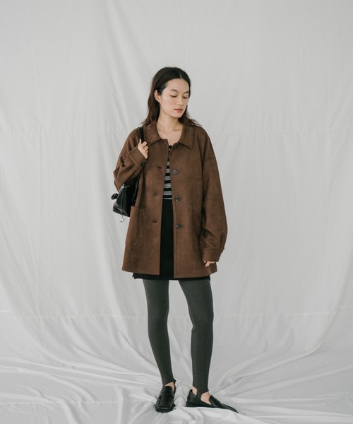 スエードライクオーバージャケット（その他アウター）｜duei（デュイ