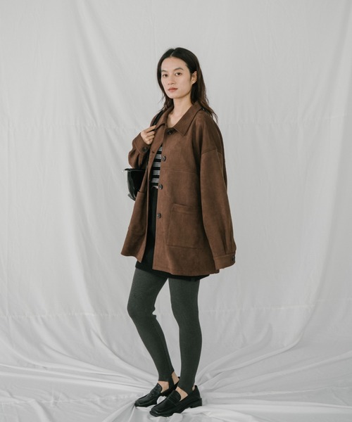 スエードライクオーバージャケット（その他アウター）｜duei（デュイ