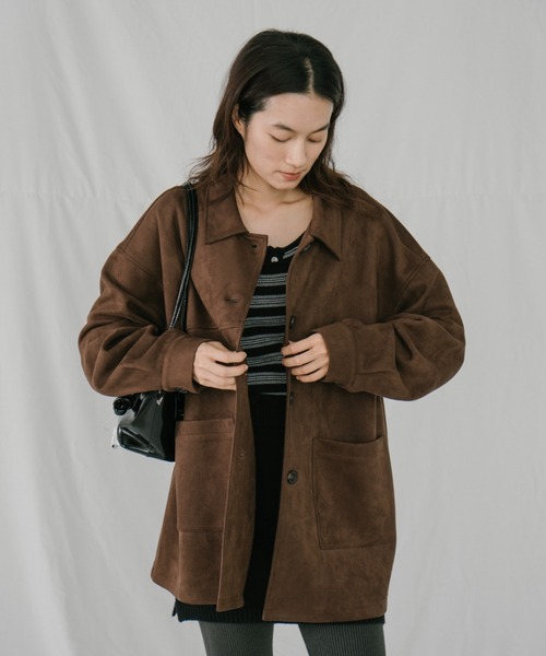 スエードライクオーバージャケット（その他アウター）｜duei（デュイ