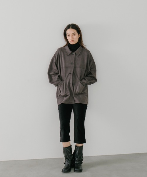 スエードライクオーバージャケット（その他アウター）｜duei（デュイ