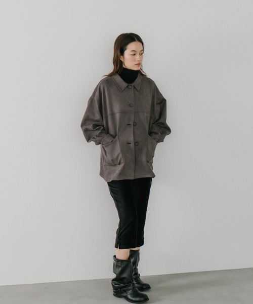 スエードライクオーバージャケット（その他アウター）｜duei（デュイ