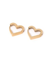 ステンレス / ハートワンタッチピアス