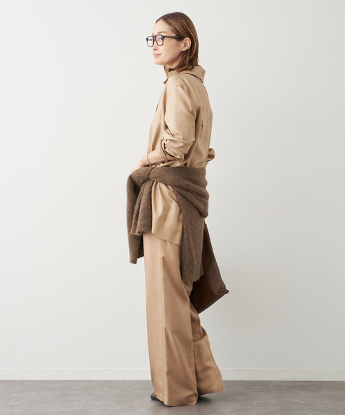 Deuxieme Classe（ドゥーズィエムクラス）の「Silk Looker シャツ（シャツ/ブラウス・レディース・モカ/キャメル・FREE）」の14枚目の写真