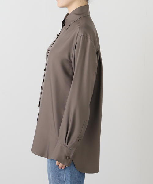 Deuxieme Classe（ドゥーズィエムクラス）の「Silk Looker シャツ（シャツ/ブラウス・レディース・モカ/キャメル・FREE）」の16枚目の写真