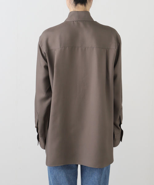 Deuxieme Classe（ドゥーズィエムクラス）の「Silk Looker シャツ（シャツ/ブラウス・レディース・モカ/キャメル・FREE）」の17枚目の写真