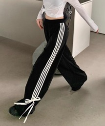 NoBelle（ノベル）の「サイドラインリボンスウェットパンツ（スウェットパンツ）」