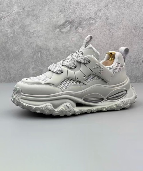 WESTBOY(ウエストボーイ)の「厚底 メッシュスニーカー WO25W3SH03【WB ORIGINALS】【2025AW】(スニーカー・メンズ・ホワイト/ブラック・44/43/42/41)」の4枚目の写真