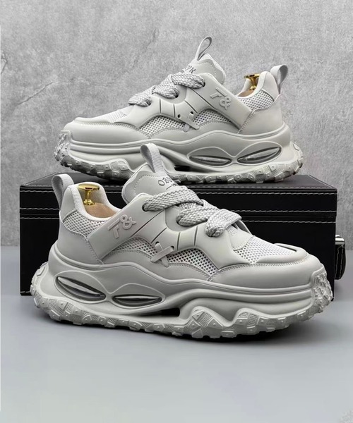 WESTBOY(ウエストボーイ)の「厚底 メッシュスニーカー WO25W3SH03【WB ORIGINALS】【2025AW】(スニーカー・メンズ・ホワイト/ブラック・44/43/42/41)」の6枚目の写真