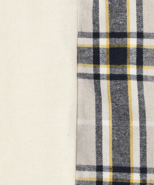 COMME CA ISM（コムサイズム）の「チェック 切り替え トレーナー（スウェット・キッズ・ベージュ系/ネイビー系・100cm/110cm/120cm/130cm/140cm/150cm）」の12枚目の写真