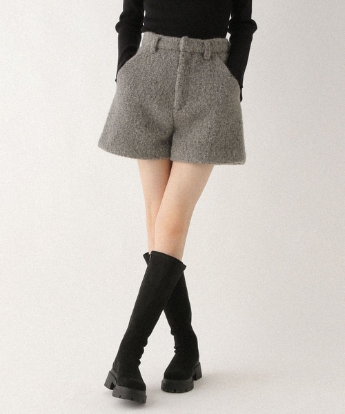 Heather(ヘザー)の「ボアシャギータイトショートパンツ 611462(その他パンツ・レディース・グレー/ベージュ・FREE)」の3枚目の写真