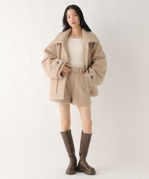 Heather(ヘザー)の「ボアシャギータイトショートパンツ 611462(その他パンツ・レディース・グレー/ベージュ・FREE)」の16枚目の写真