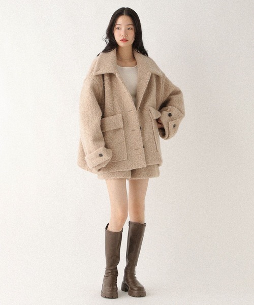 Heather(ヘザー)の「ボアシャギータイトショートパンツ 611462(その他パンツ・レディース・グレー/ベージュ・FREE)」の17枚目の写真