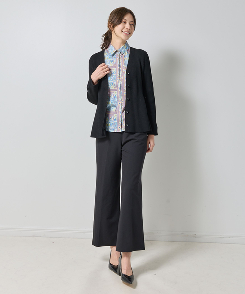 NARACAMICIE(ナラカミーチェ)の「【NARACAMICIE】フレアペプラムカーディガン(カーディガン/ボレロ・レディース・ブラウン/ブラック・M)」の14枚目の写真