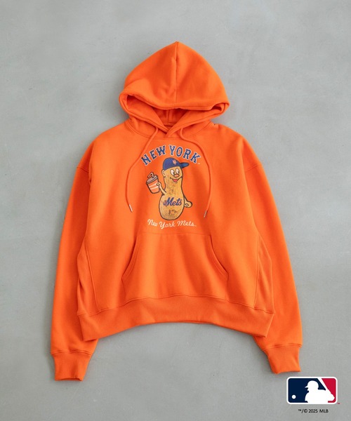 WCJ（ダブルシージェイ）の「MLB HOODIE（パーカー・レディース・ブルー/オレンジ/ネイビー/ブラック/チャコール/グレー/ライトブルー/ホワイト・FREE/XX-LARGE）」の8枚目の写真