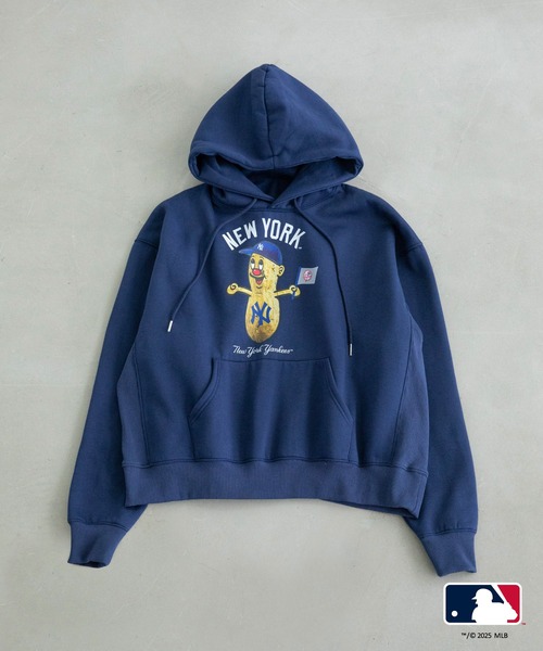 WCJ（ダブルシージェイ）の「MLB HOODIE（パーカー・レディース・ブルー/オレンジ/ネイビー/ブラック/チャコール/グレー/ライトブルー/ホワイト・FREE/XX-LARGE）」の11枚目の写真