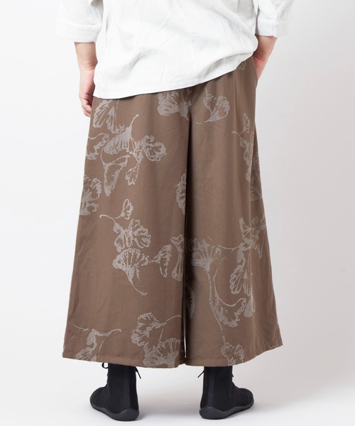 倭物やカヤ(ワモノヤカヤ)の「【倭物やカヤ】霞葉紋メンズワイドパンツ(その他パンツ・メンズ・ネイビー/スミクロ/ブラウン・FREE)」の9枚目の写真