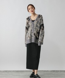 GLOBAL WORK | 柄シャギーカーディガン＊スカートセット/580928(ワンピース)