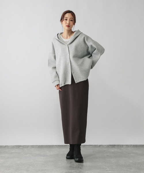 GLOBAL WORK（グローバルワーク）の「柄シャギーカーディガン＊スカートセット/580928（ワンピース・レディース・キャメル/ライトグレー・LARGE/MEDIUM）」の9枚目の写真