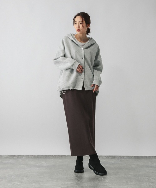 GLOBAL WORK（グローバルワーク）の「柄シャギーカーディガン＊スカートセット/580928（ワンピース・レディース・キャメル/ライトグレー・LARGE/MEDIUM）」の10枚目の写真