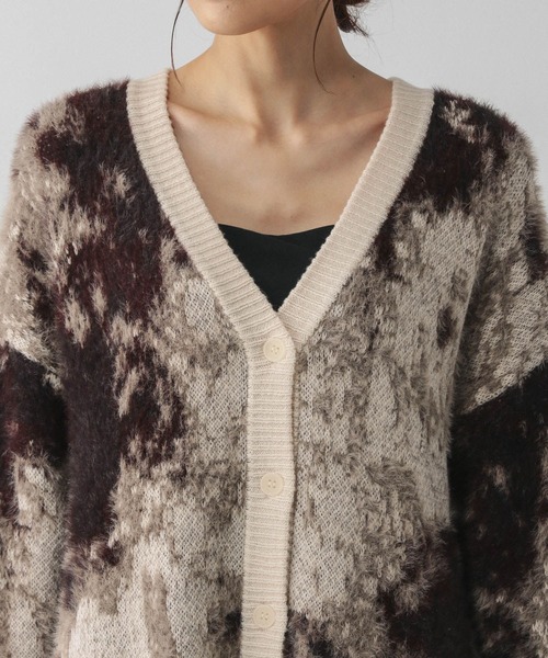 GLOBAL WORK（グローバルワーク）の「柄シャギーカーディガン＊スカートセット/580928（ワンピース・レディース・キャメル/ライトグレー・LARGE/MEDIUM）」の14枚目の写真