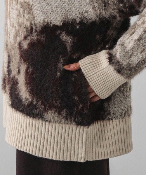 GLOBAL WORK（グローバルワーク）の「柄シャギーカーディガン＊スカートセット/580928（ワンピース・レディース・キャメル/ライトグレー・LARGE/MEDIUM）」の17枚目の写真