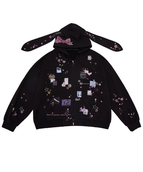 L.H.P（エルエイチピー）の「CFIERCE/フィアス/STICKER BUNNY HOODIE 