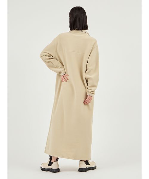 emmi（エミ）の「【セットアイテム】eco ストール付きフリースワンピース（ワンピース・レディース・ミント/ネイビー/ブルー・0/1）」の6枚目の写真