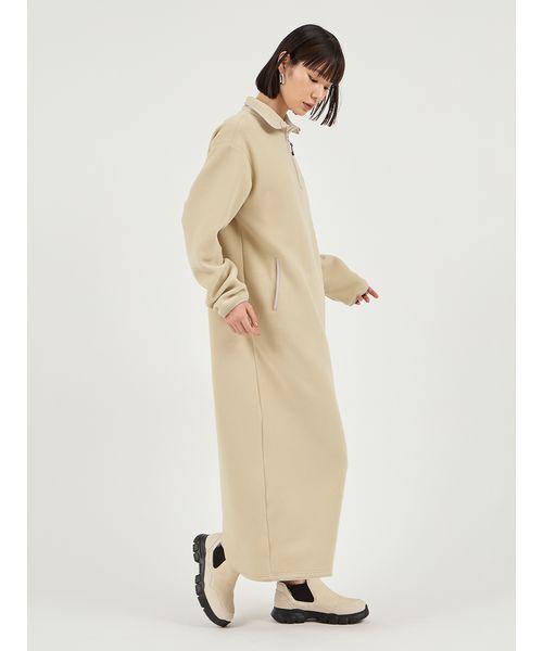 emmi（エミ）の「【セットアイテム】eco ストール付きフリースワンピース（ワンピース・レディース・ミント/ネイビー/ブルー・0/1）」の7枚目の写真